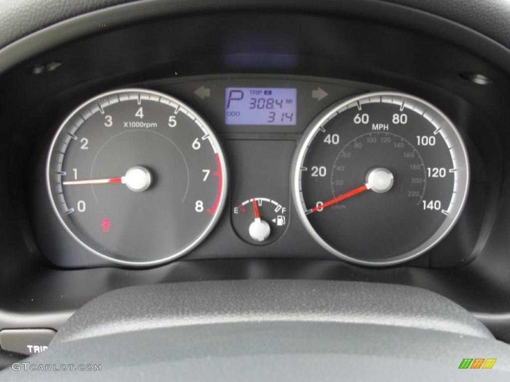 2011 Hyundai Accent GLS 4 Door Gauges Photo #47131245