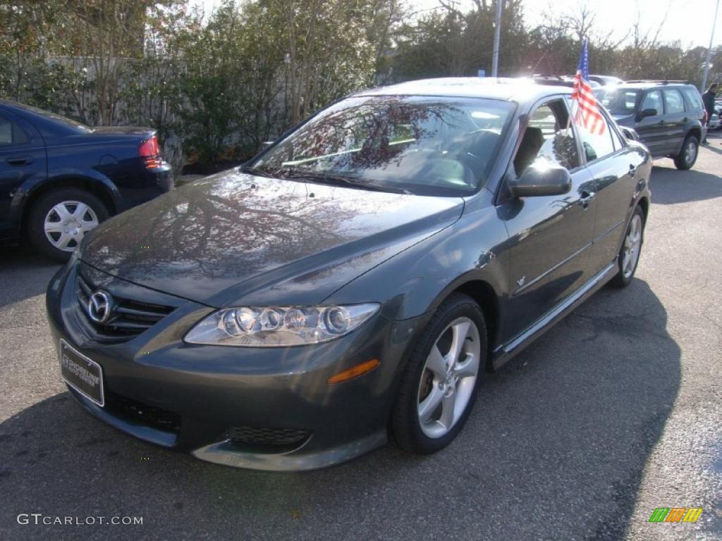 2005 MAZDA6 i Grand Touring Sedan - Steel Gray Metallic / Black photo #1