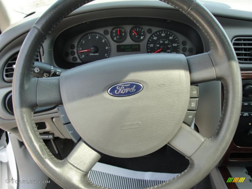 2006 Taurus SEL - Vibrant White / Medium/Dark Flint Grey photo #37