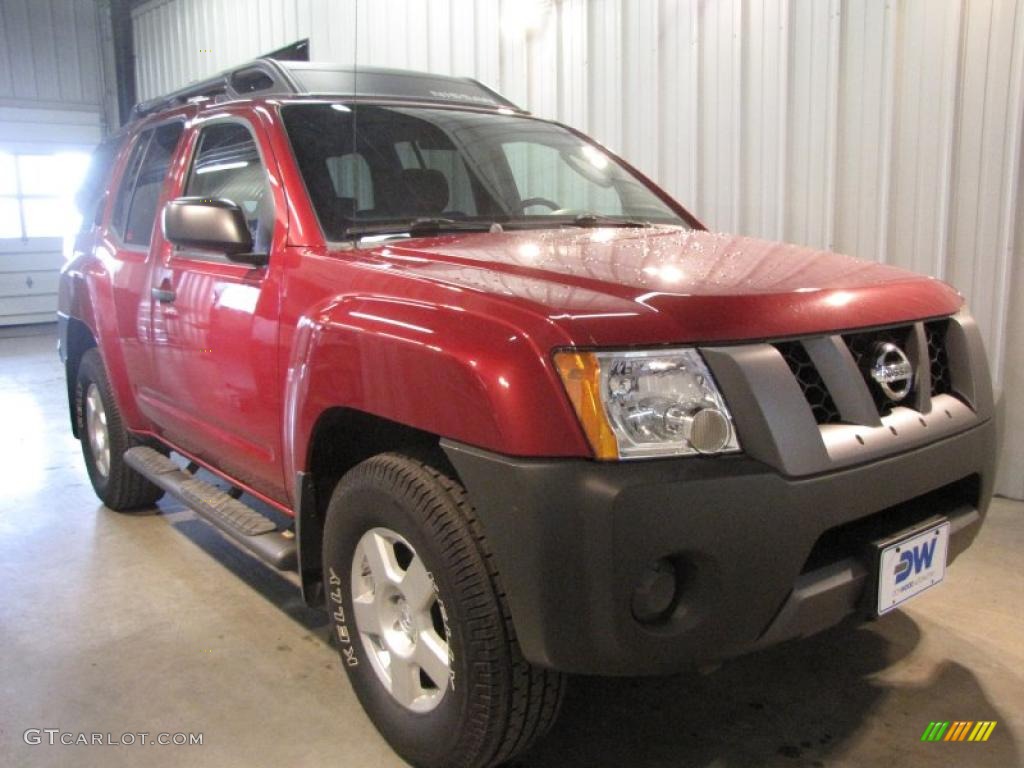 2007 Xterra X 4x4 - Red Brawn Metallic / Steel/Graphite photo #1