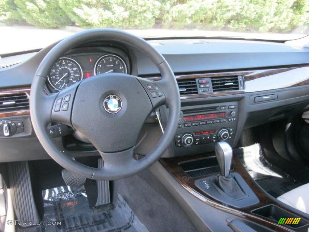 2010 BMW 3 Series 328i Sedan Oyster/Black Dakota Leather Dashboard Photo #47133606