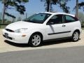 2001 Cloud 9 White Ford Focus ZX3 Coupe  photo #9
