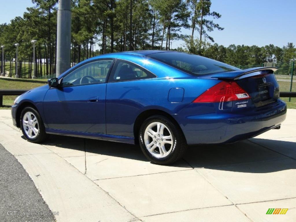 2007 Accord LX Coupe - Sapphire Blue Pearl / Gray photo #6