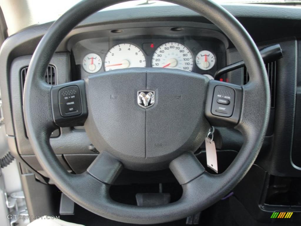 2004 Dodge Ram 1500 ST Regular Cab Dark Slate Gray Steering Wheel Photo #47134272