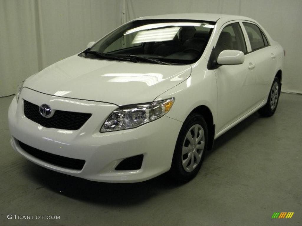 2009 Corolla LE - Super White / Ash photo #3