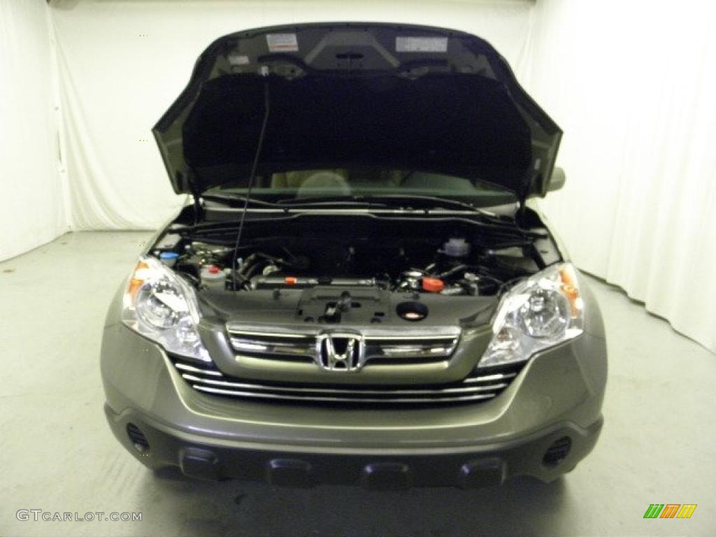 2009 CR-V EX-L - Green Tea Metallic / Ivory photo #4