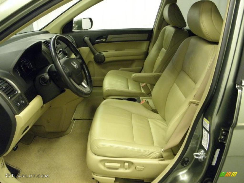 2009 CR-V EX-L - Green Tea Metallic / Ivory photo #8