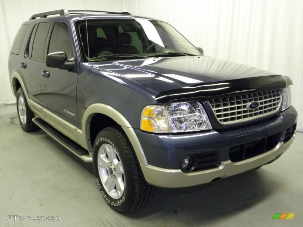 2005 Explorer Eddie Bauer 4x4 - Dark Blue Pearl Metallic / Medium Parchment photo #1