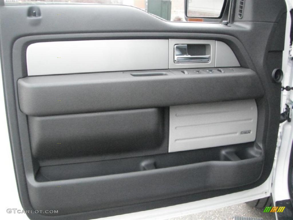 2011 Ford F150 Limited SuperCrew 4x4 Steel Gray/Black Door Panel Photo #47136204