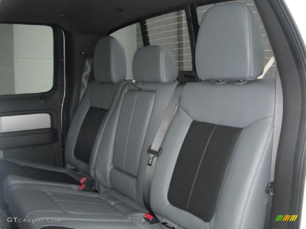 Steel Gray/Black Interior 2011 Ford F150 Limited SuperCrew 4x4 Photo #47136306