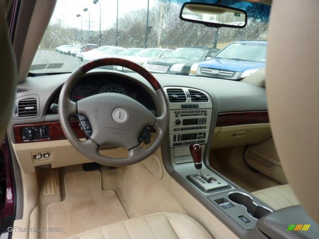 2006 Lincoln LS V8 Beige Dashboard Photo #47138875
