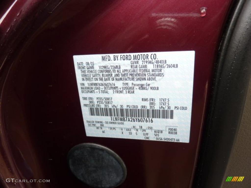 2006 LS Color Code HH for Dark Cherry Metallic Photo #47138922