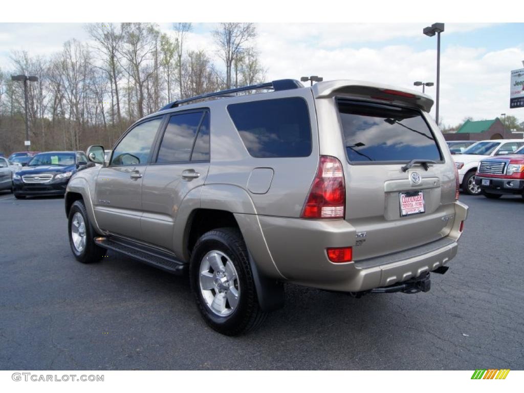 2005 4Runner Limited 4x4 - Dorado Gold Pearl / Taupe photo #49