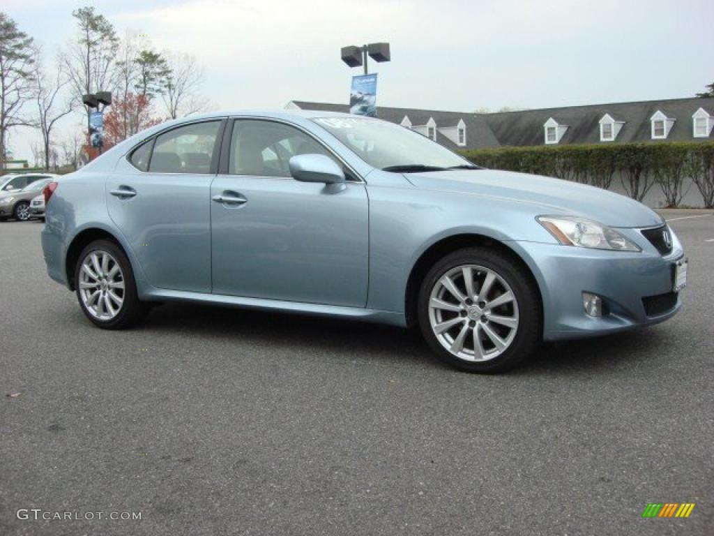 2008 IS 250 AWD - Breakwater Blue Metallic / Cashmere Beige photo #2