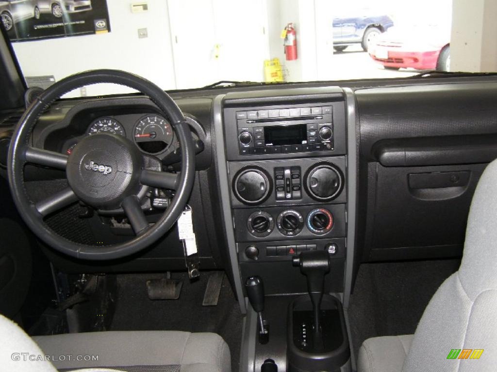 2008 Jeep Wrangler Unlimited X 4x4 Dark Slate Gray/Med Slate Gray Dashboard Photo #47141298