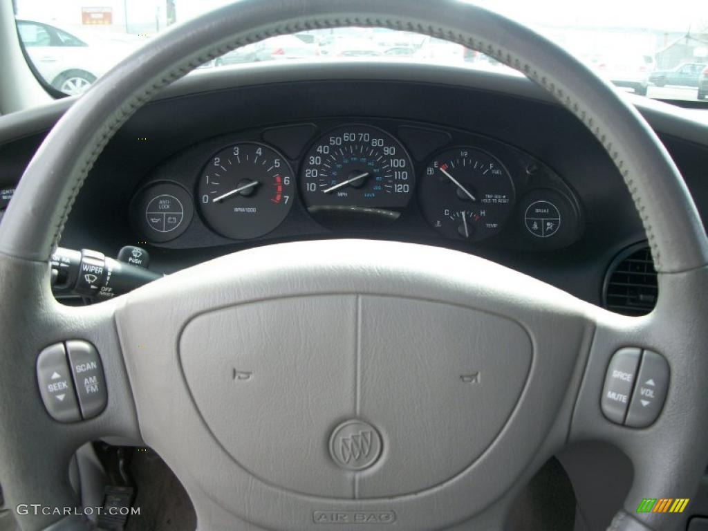 2004 Buick Regal LS Medium Gray Steering Wheel Photo #47141472