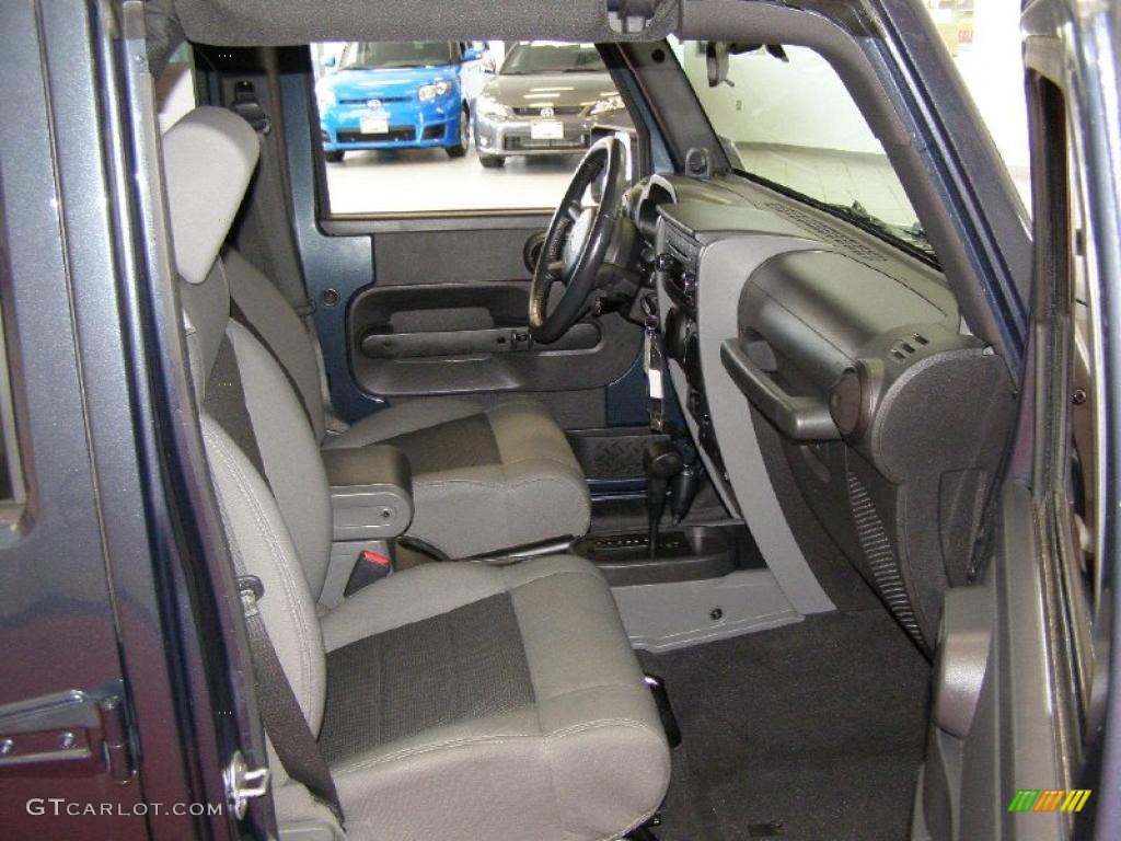 2008 Wrangler Unlimited X 4x4 - Steel Blue Metallic / Dark Slate Gray/Med Slate Gray photo #24