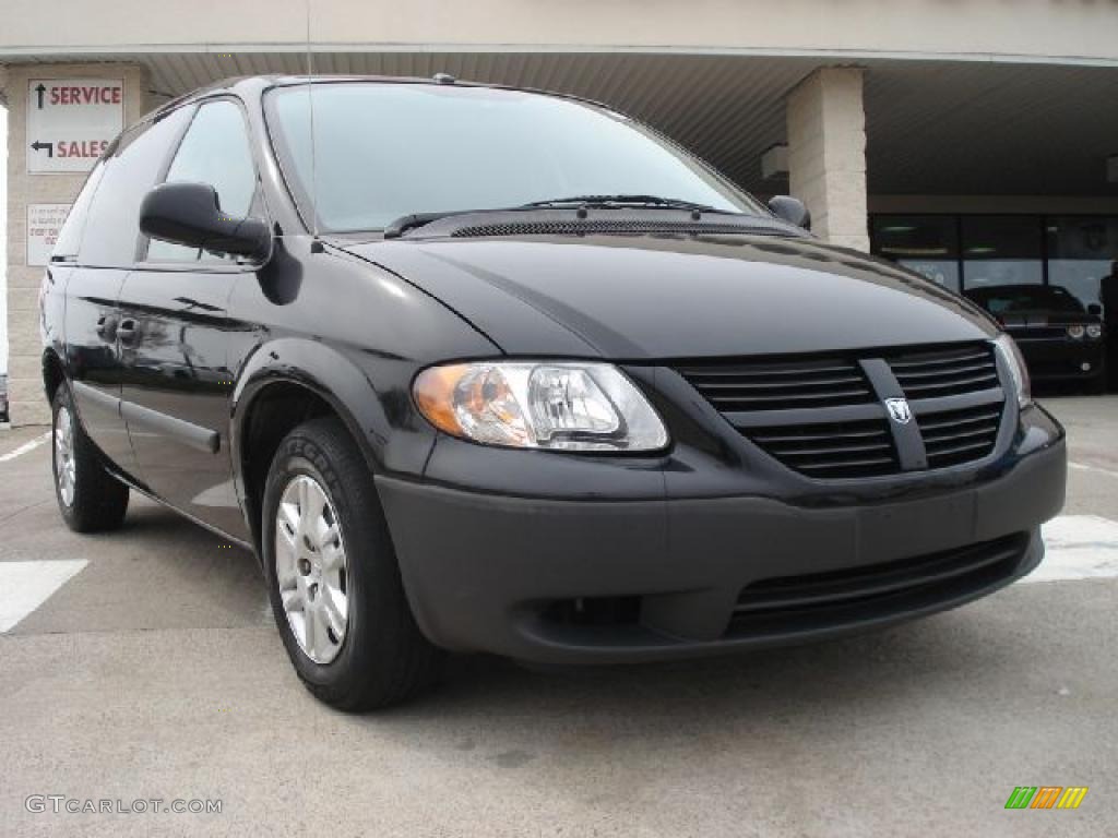 Brilliant Black 2007 Dodge Caravan SE Exterior Photo #47142369