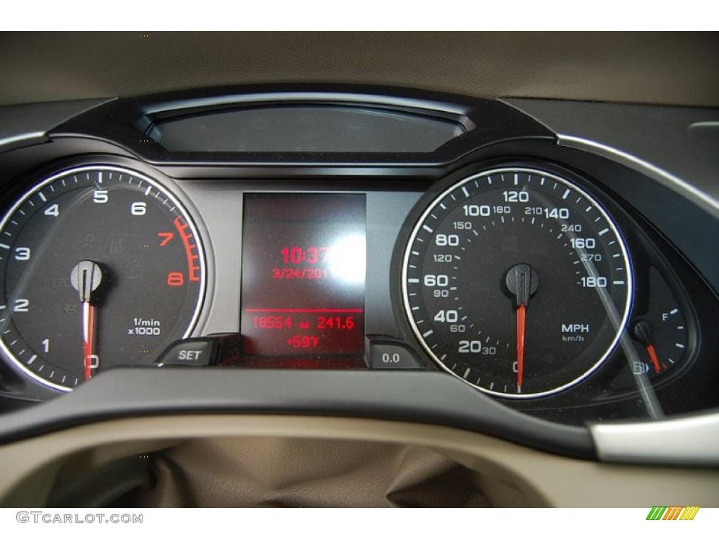 2009 Audi A4 2.0T Sedan Gauges Photo #47142579