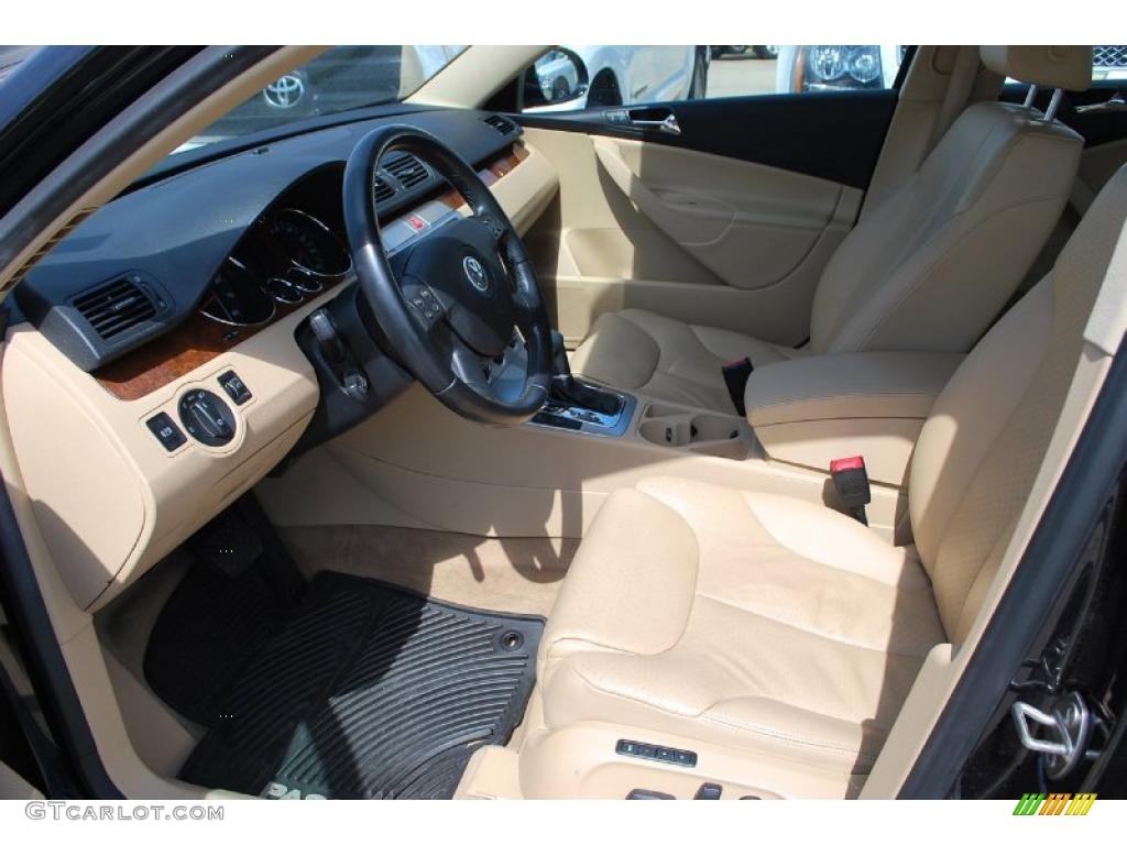 2007 Passat 2.0T Wagon - Deep Black / Pure Beige photo #16