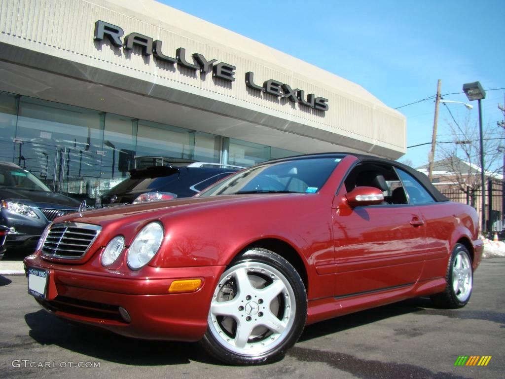 2002 CLK 55 AMG Cabriolet - Firemist Red Metallic / Charcoal photo #1