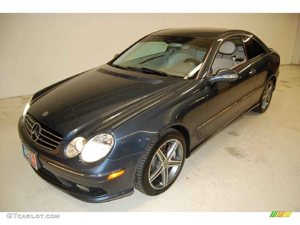 Cadet Blue Metallic 2005 Mercedes-Benz CLK 500 Coupe Exterior Photo #47143938