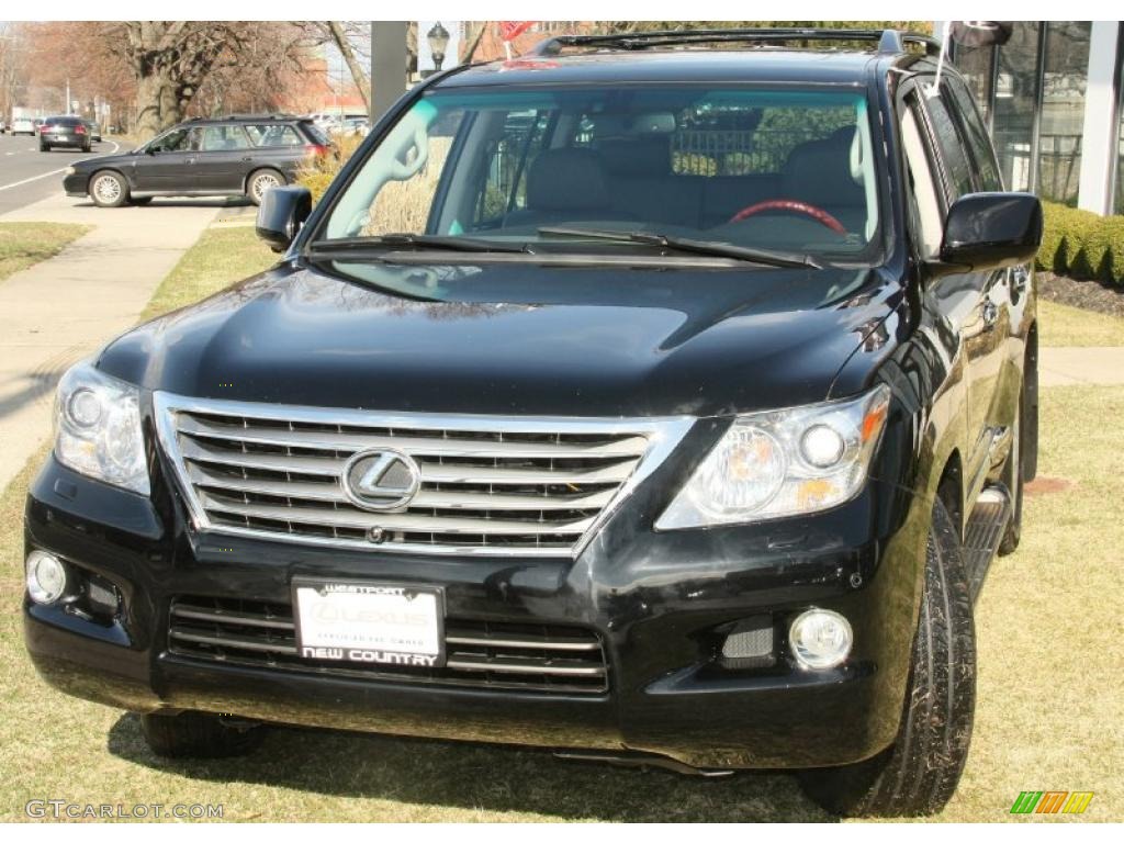 2008 LX 570 - Onyx Black / Dark Gray photo #2