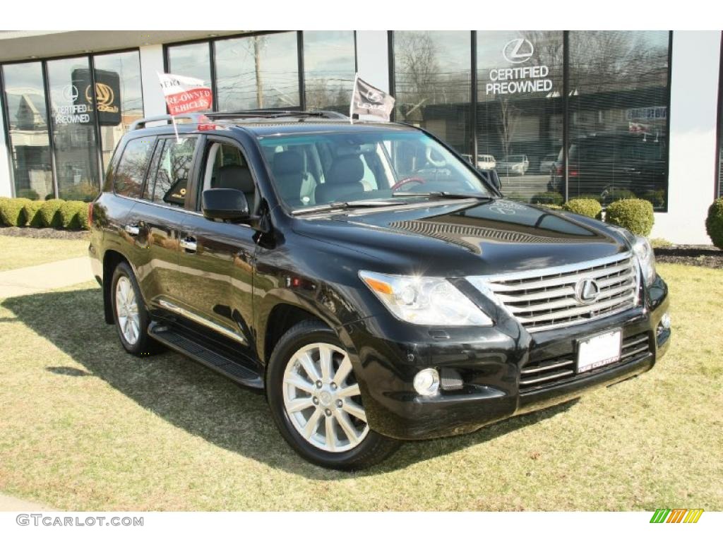 2008 LX 570 - Onyx Black / Dark Gray photo #3
