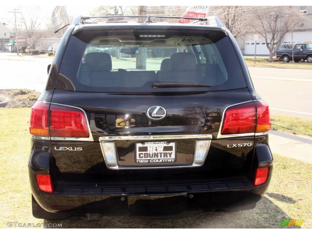 2008 LX 570 - Onyx Black / Dark Gray photo #6