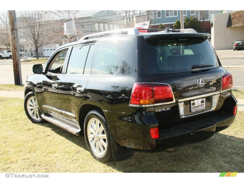 2008 LX 570 - Onyx Black / Dark Gray photo #11