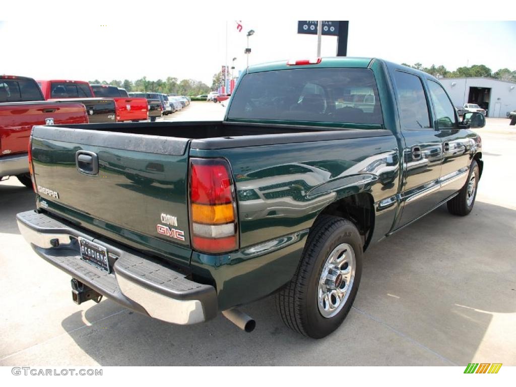 2007 Sierra 1500 Classic SL Crew Cab - Medium Green Metallic / Neutral photo #6