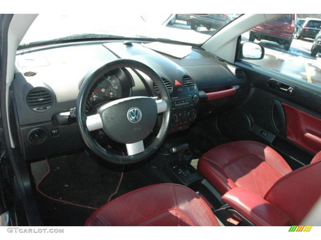 2005 Volkswagen New Beetle GLS Convertible Bordeaux Red Dashboard Photo #47147160