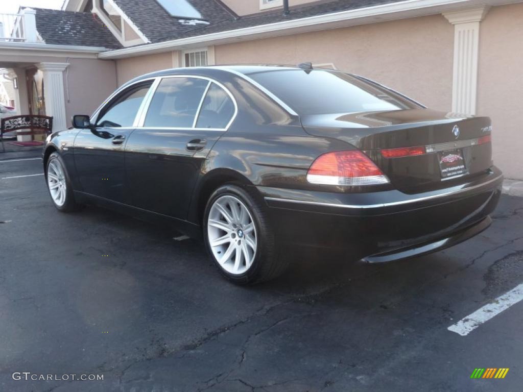 2003 7 Series 745Li Sedan - Jet Black / Basalt Grey/Flannel Grey photo #4