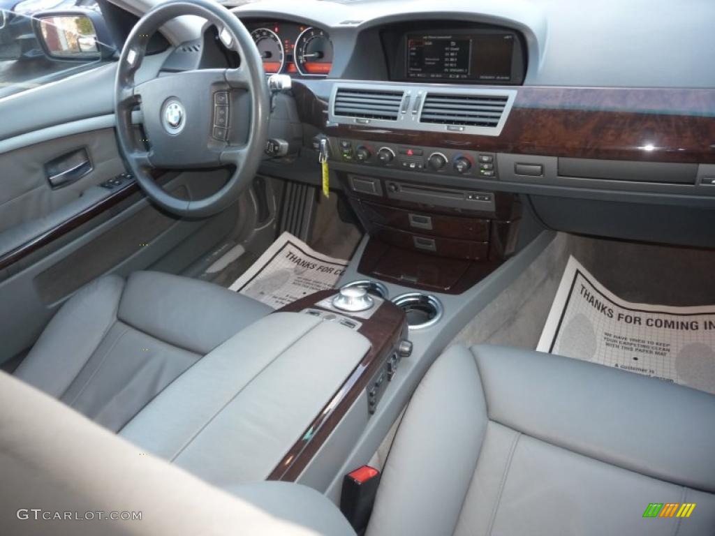 2003 7 Series 745Li Sedan - Jet Black / Basalt Grey/Flannel Grey photo #6