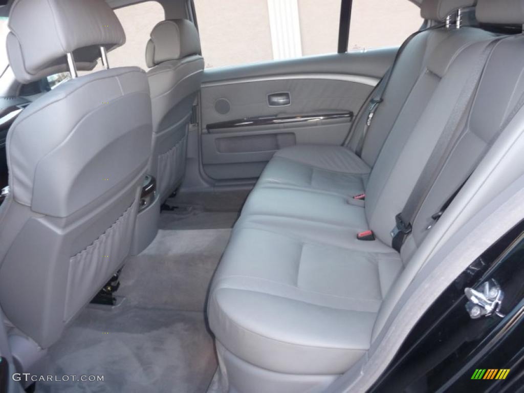 2003 7 Series 745Li Sedan - Jet Black / Basalt Grey/Flannel Grey photo #8