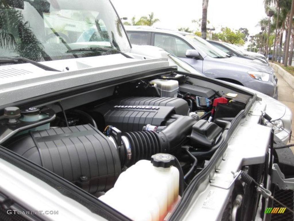 2009 Hummer H2 SUT Silver Ice 6.2 Liter Flexible Fuel VVT Vortec V8 Engine Photo #47148540