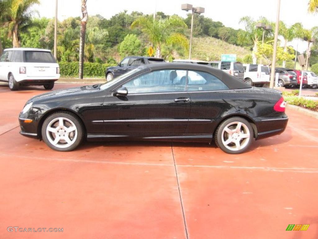 Black 2005 Mercedes-Benz CLK 500 Cabriolet Exterior Photo #47148648