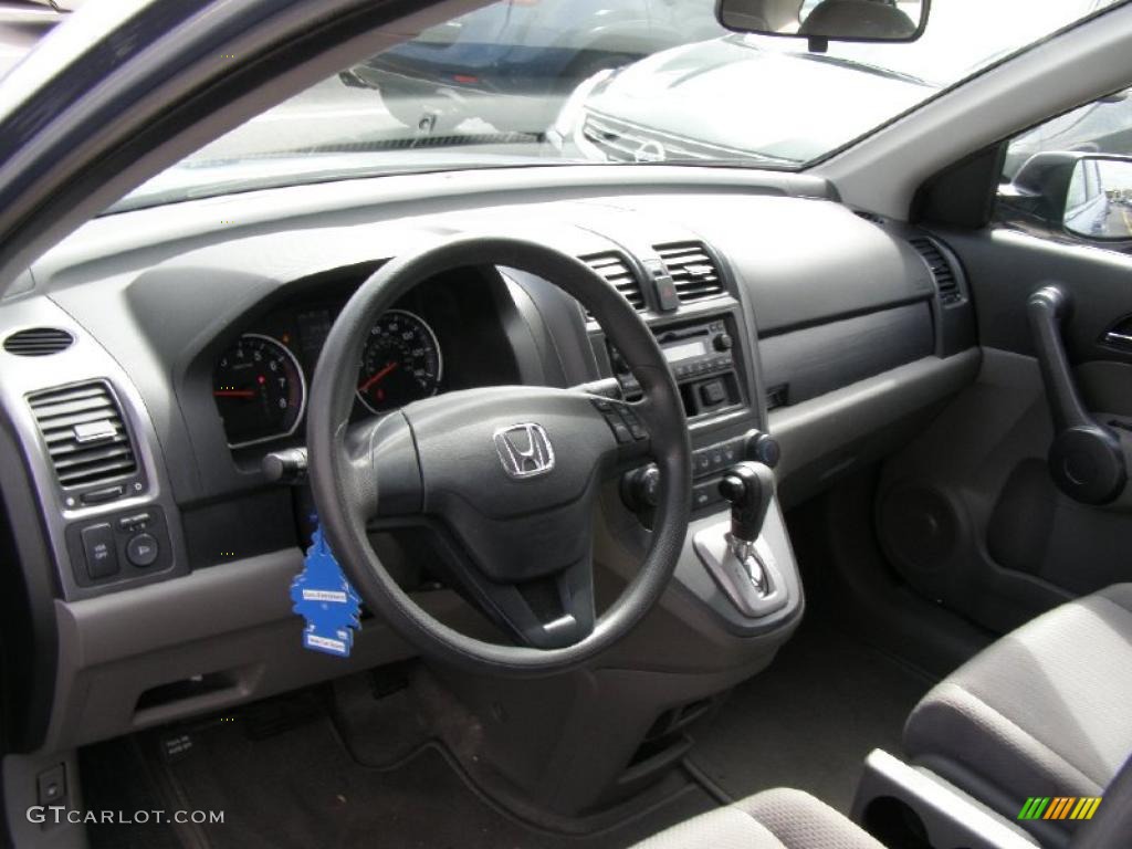 2008 CR-V LX - Glacier Blue Metallic / Gray photo #8