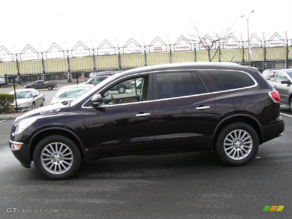 2009 Enclave CXL - Dark Crimson Metallic / Dark Titanium/Titanium photo #4