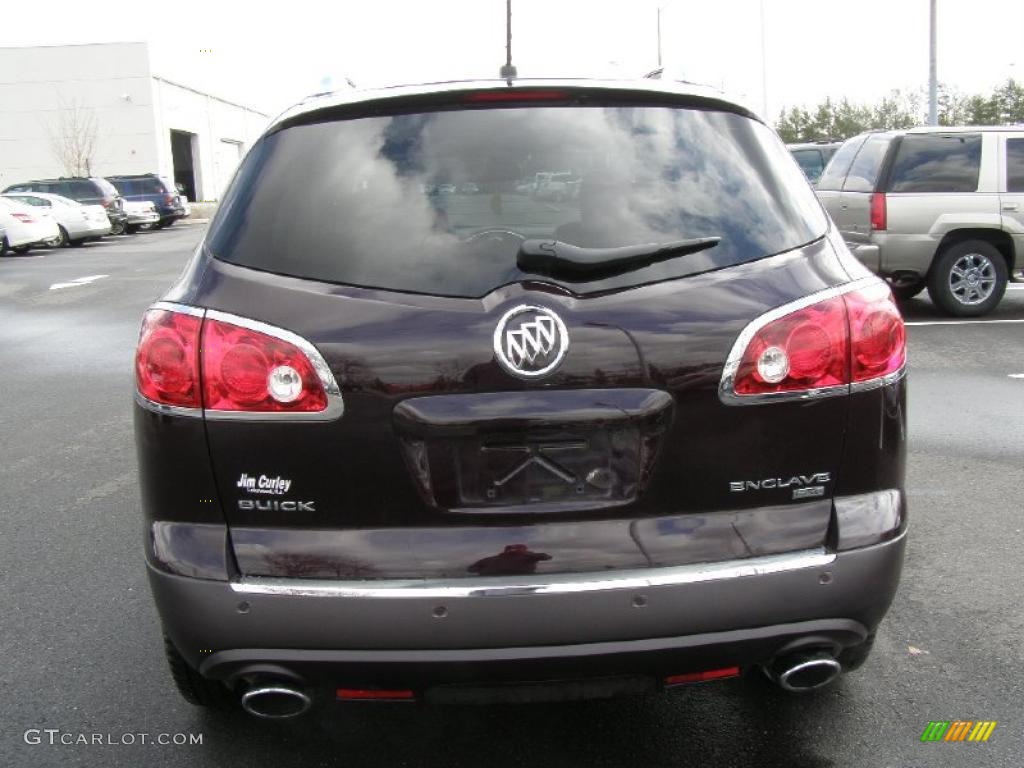 2009 Enclave CXL - Dark Crimson Metallic / Dark Titanium/Titanium photo #6