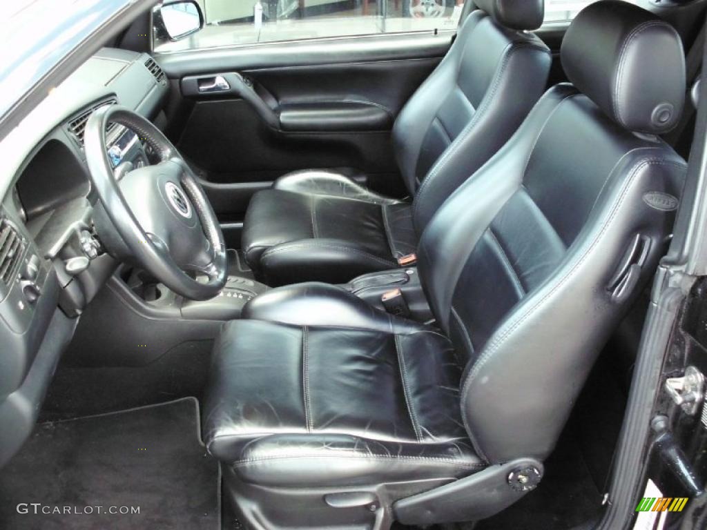 Black Interior 2000 Volkswagen Cabrio GLS Photo #47150304