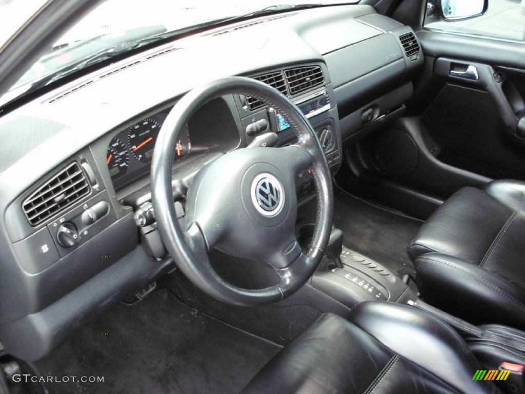 Black Interior 2000 Volkswagen Cabrio GLS Photo #47150322