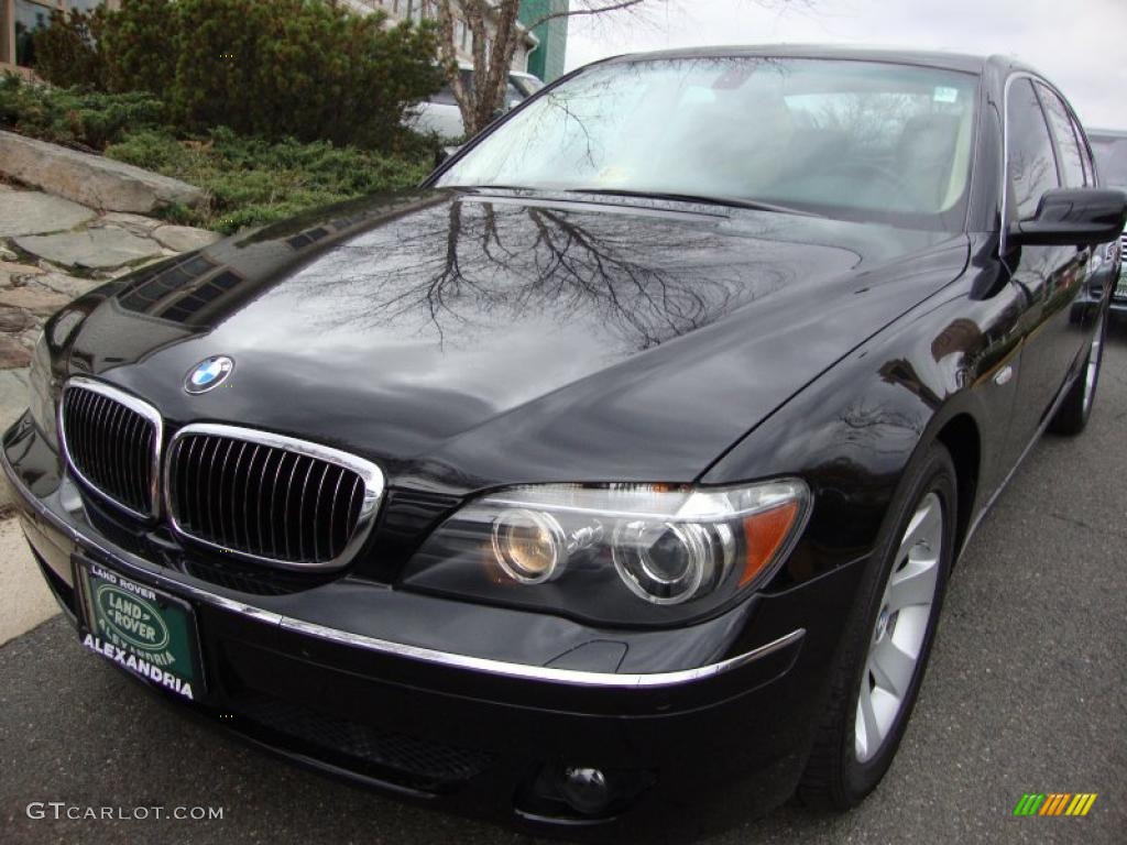 2008 7 Series 750i Sedan - Jet Black / Beige photo #1