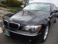 2008 Jet Black BMW 7 Series 750i Sedan  photo #1