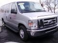 Brilliant Silver Metallic 2009 Ford E Series Van E350 Super Duty XLT Extended Passenger