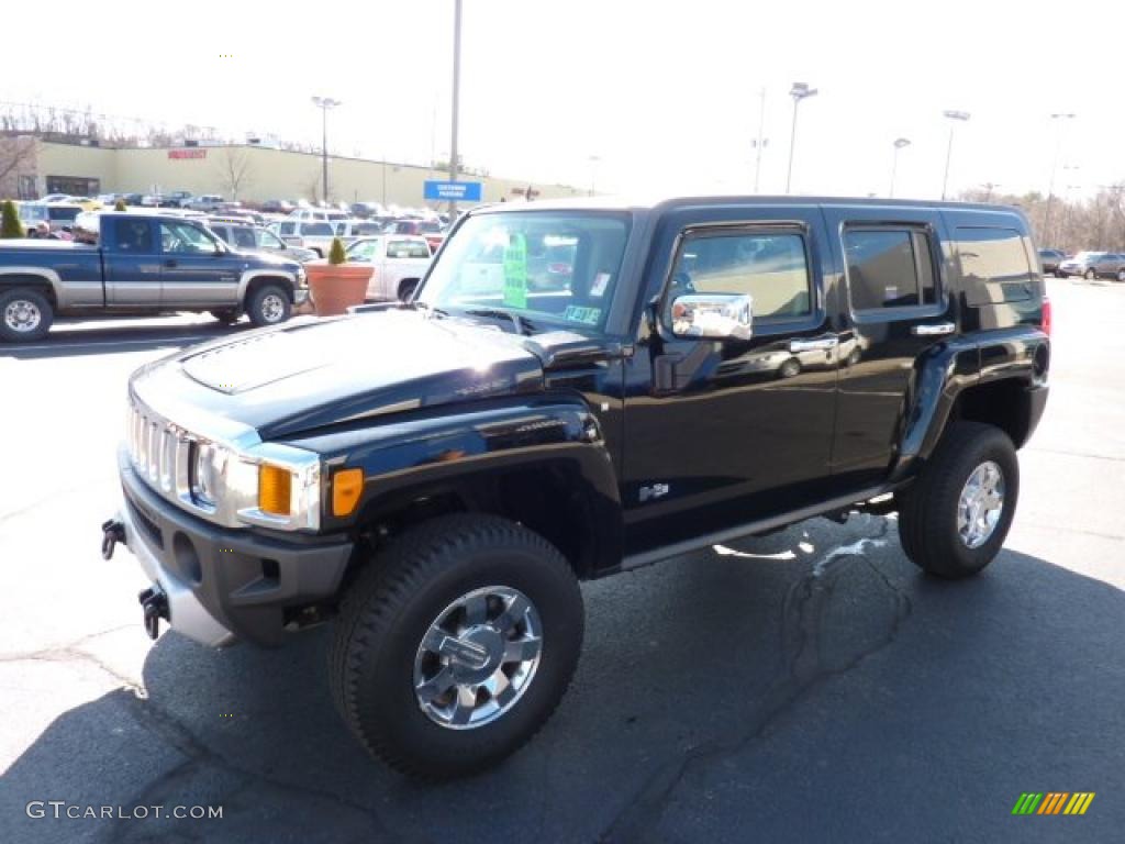 Black 2008 Hummer H3 Standard H3 Model Exterior Photo #47152944