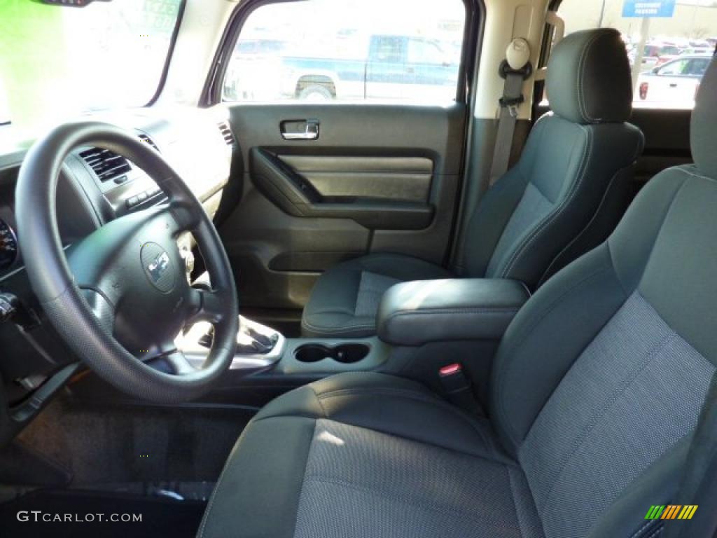Ebony Black Interior 2008 Hummer H3 Standard H3 Model Photo #47152998