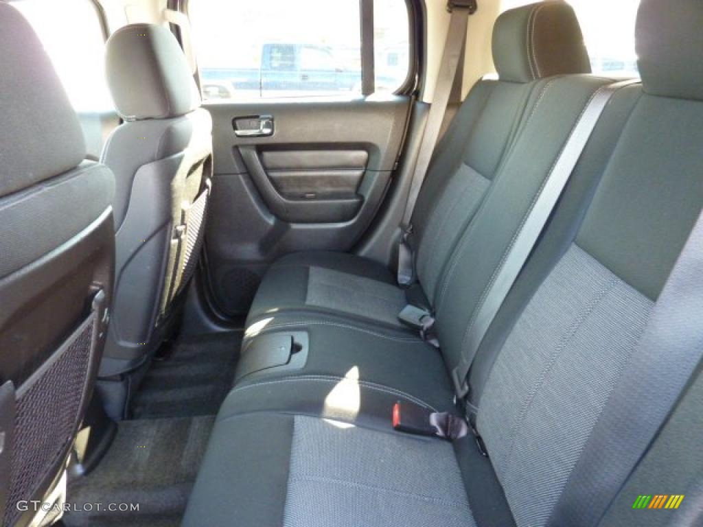 Ebony Black Interior 2008 Hummer H3 Standard H3 Model Photo #47153025