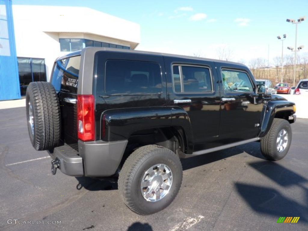Black 2008 Hummer H3 Standard H3 Model Exterior Photo #47153040