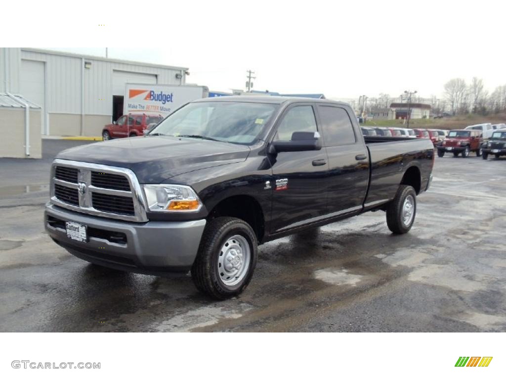 2011 Ram 2500 HD ST Crew Cab 4x4 - Brilliant Black Crystal Pearl / Dark Slate/Medium Graystone photo #1